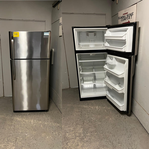 Used Frigidaire Stainless Steel Top Mount Fridge