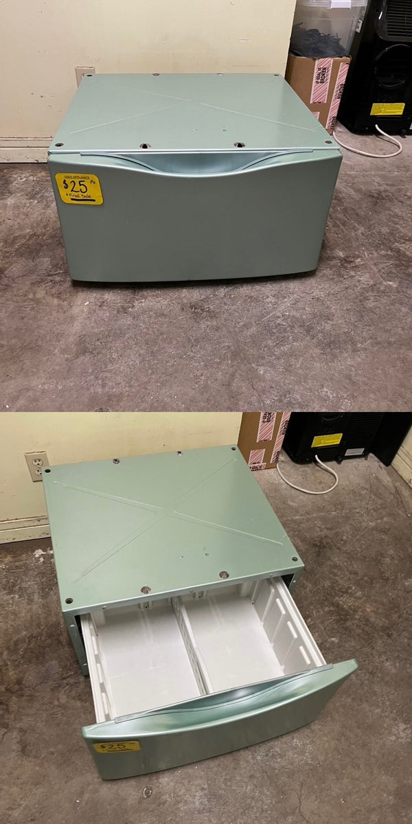 Used Green Pedestal with Drawer