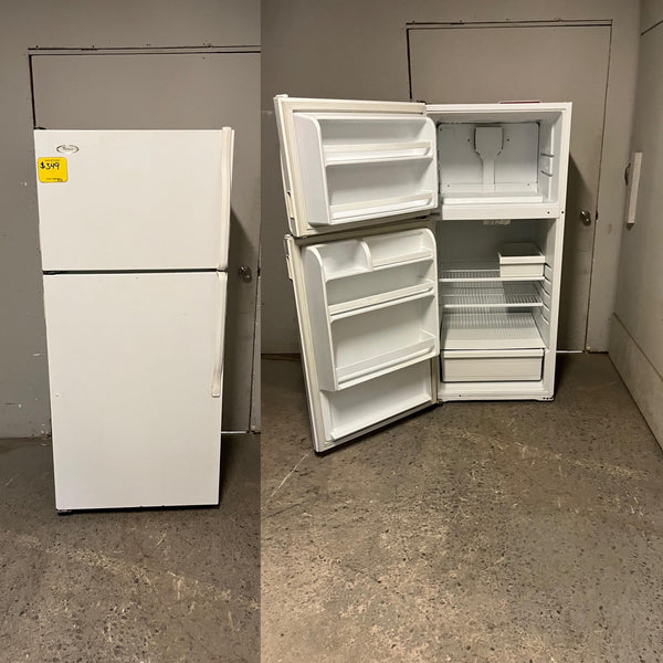 Used Whirlpool Apartment Sized Top Mount Fridge