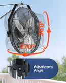 Ventilateur mural industriel VEVOR 18 pouces, 3 vitesses, 4000 CFM VV-BGSFS18 - Remis à neuf 