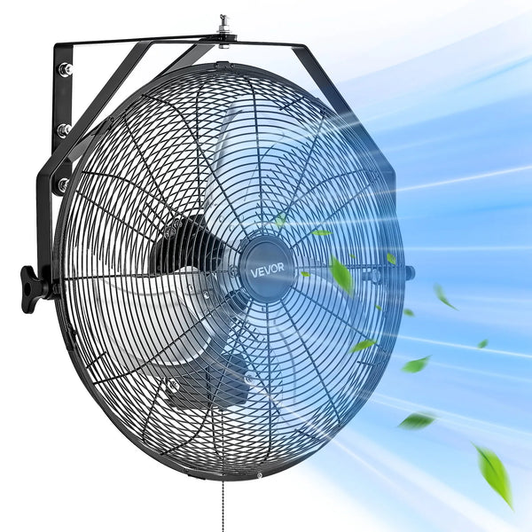 VEVOR 18 Inch Industrial Wall Mount Fan 3 Speed 4000 CFM VV-BGSFS18 - Refurbished