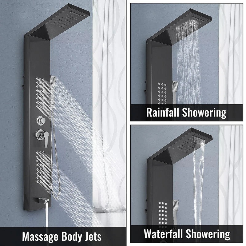 Vevor 5 in 1 Stainless Steel Shower Panel System *Missing Brackets* SP5 - Refurbished