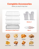 VEVOR Commercial 4-Tier Countertop Toaster Oven (Special 6-20P Plug Required)