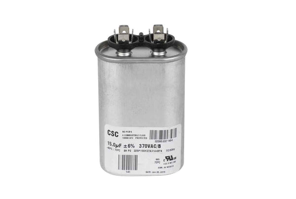 Oval Voltage Run Capacitor 15 MFD, 370v