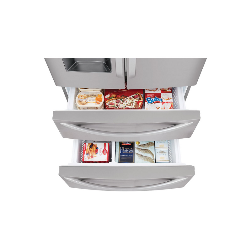 LG 36 inch 28 cu Smart 4-Door French Door Fridge LMXS28626S - Scratch & Dent